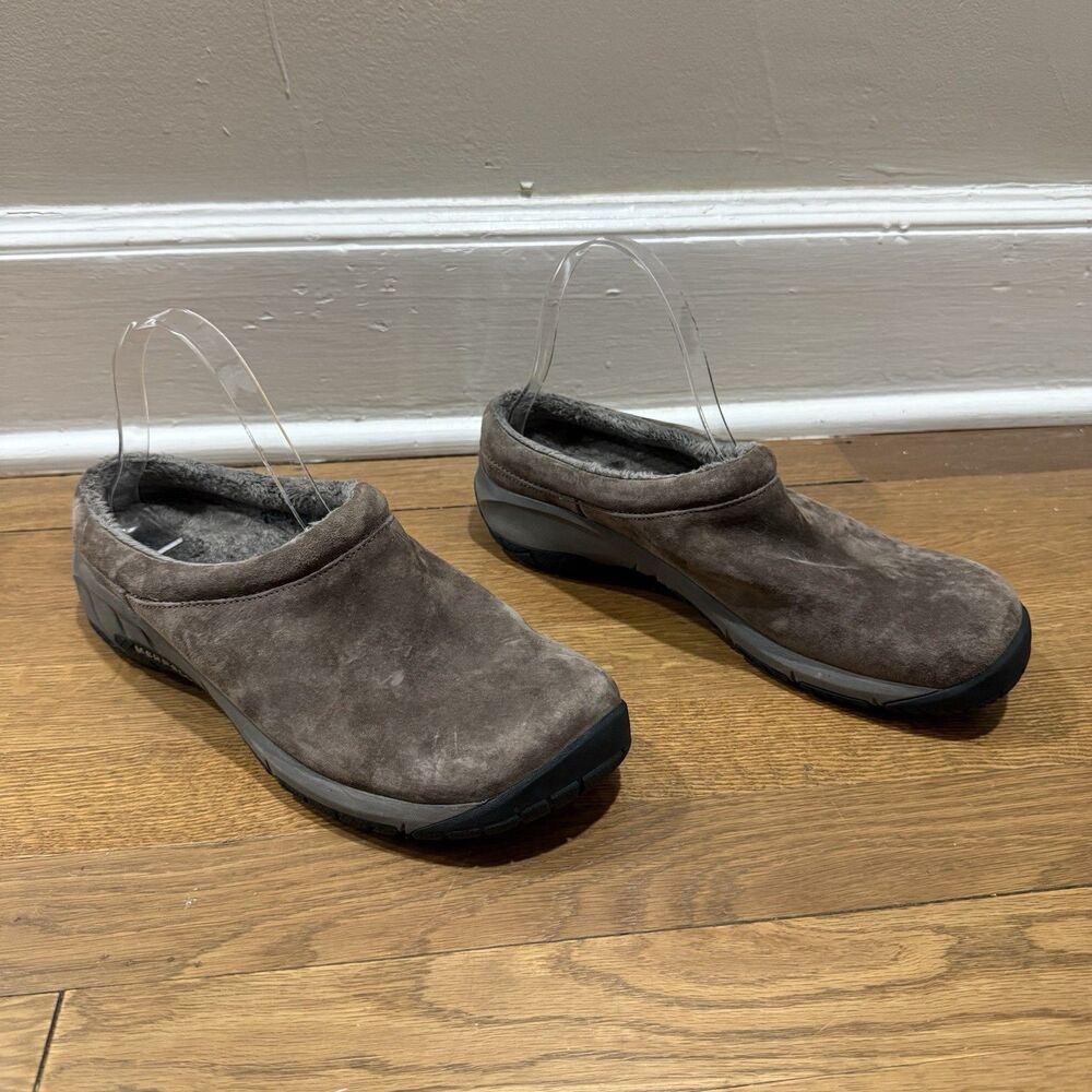 Merrell Shoes Slip On Loafers Brown Suede Slides Encore Comfort Women Size 10